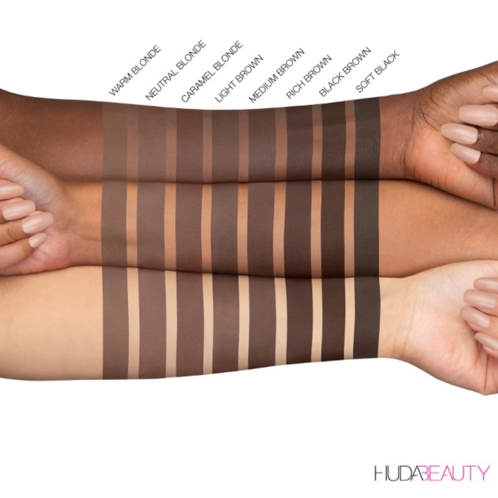 π HUDA BEAUTY #4 Light Brown #BombBrows Full βn Fluffy Volumizing Fiber Gel - Picture 7 of 7
